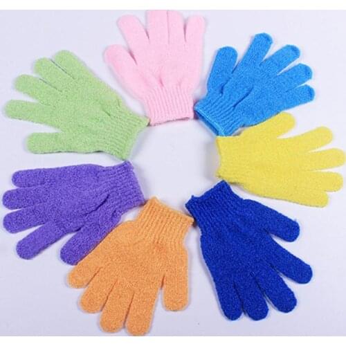Free shipping 1000 Pcs Exfoliating Bath Glove Five fingers Bath Gloves Intrafamilial Gloves body bath gloves SN1318