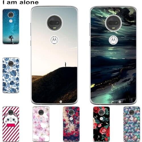I am alone Phone Case For Motorola Moto G7 G7 Plus G7 Play G7 Power 2019 Fashion Color Cute Cartoon Printed Paint Mobile