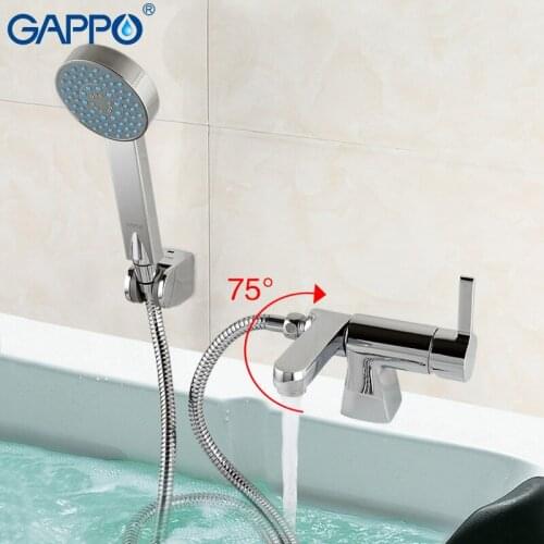 GAPPO New Brass bathtub wall tap Faucet set sink mixer waterfall faucet bathroom shower faucets wall torneira grifo GA1204