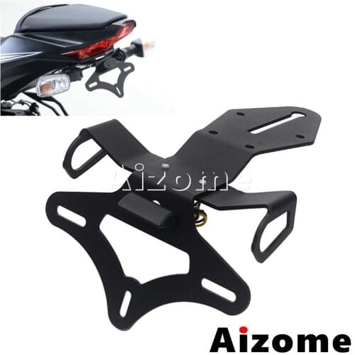 Tail Tidy Fender Eliminator LED License Plate Bracket for Kawasaki ZX-10R ZX-10RR ZX10R Registration Plate Holder 2016-2019