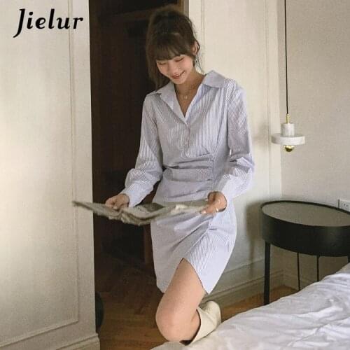 Модные платья-рубашки Jielur China At AliExpress