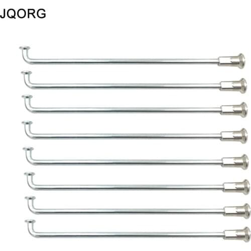 JQORG Spokes 8G Diameter 4.0mm Motorcycle Spokes Galvanization Surface Electric Motorcycle Spokes J-BEND Electric Bike Spokes