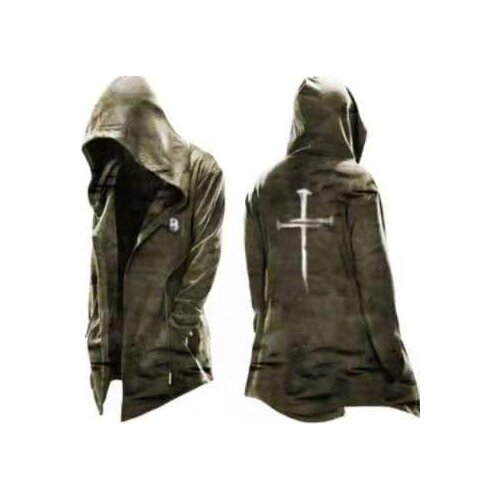 Kalenmos Men's Hooded Trench Coats