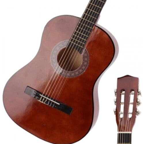 Coffee Color Beginner 38" Acoustic Classical Guitar Brown & Pick & Chord