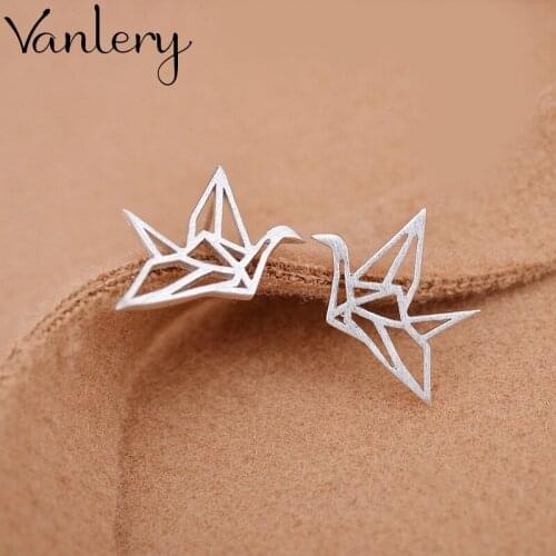 Korean Version of Retro Vintage Bird Earrings For Women Punk Geometric Earrings 2021 New Trendy Jewelry