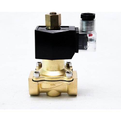 1" normally open brass gas oil water solenoid valve