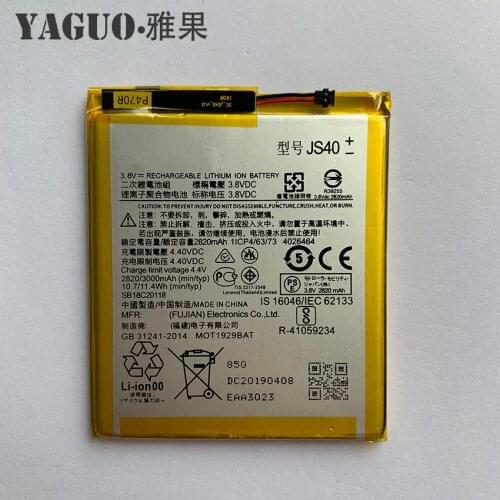New Original Battery JS40 3000mAh For Motorola Moto Z3 Play JS40 XT1929-1 XT1929-4 XT1929-5 XT1929-6 XT1929-8 Batteries