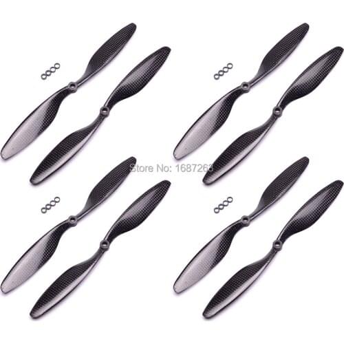 1045 Propeller 10X4.5 Real Carbon Fiber Prop CW CCW 1045R For RC Multi-Copter Quad