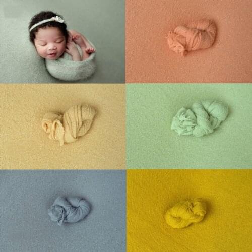 40 150*160cm Newborn Photography Props Baby Wraps Swaddle Photo Shooting Accessories Photograph Studio Knitted Blanket