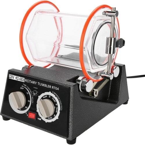 Rotary Tumbler Jewelry Polisher Machine Polishing Bead Cleaner KD-6808