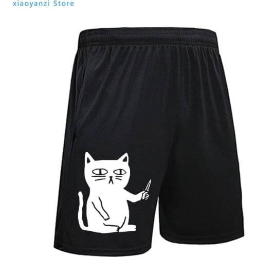 2020 cool summer Shorts men casual Letter Printed Quick-Dry Sports Running Shorts for Men cat print male Casual Pants