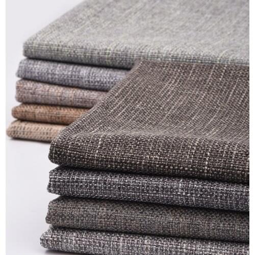 Thick Linen Fabric Soft Comfortable Delicate Breathable Durable Furniture Cloth Sofa Tablecloth Pillowcase Handmade DIY Fabrics