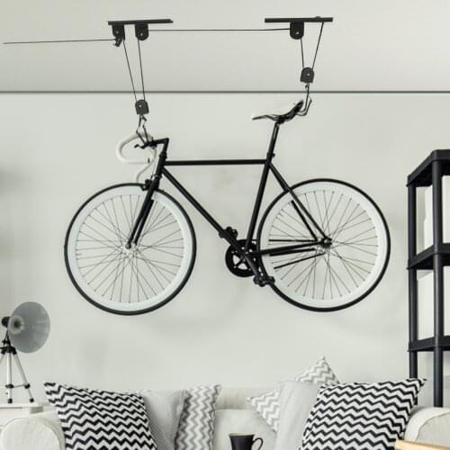 Bicycle Rack Cycling Holder Wall Mount Bike Wall Support Hanger Stand Bicycle Accessory Universal Bicycle Crane Frame Kayak Bike