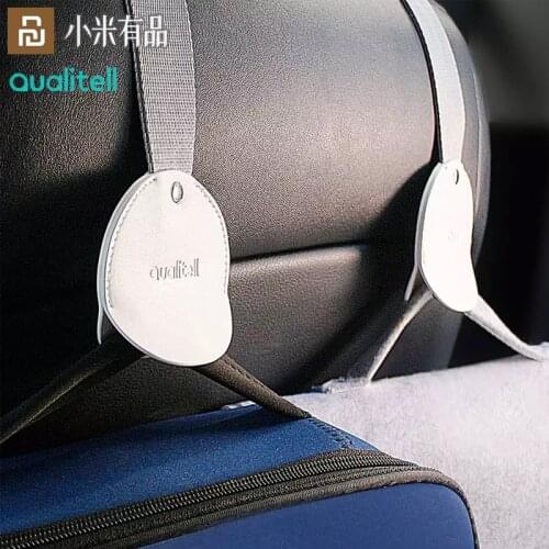 Xiaomi Mijia Qualitell Car Hook 2pcs For Car Storage Easy To Install Safety Design For Car High Quality Hooks For Bag Hanger