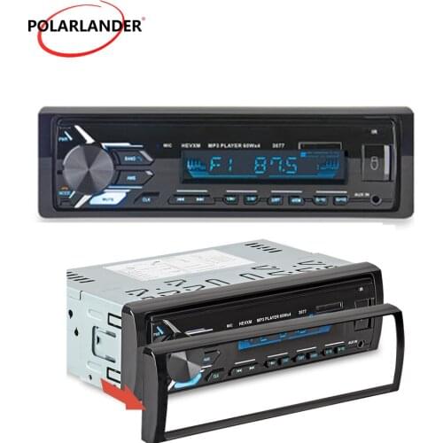 1 Din SD USB MP3 MMC WMA Car audio Player 3077 12V Autoradio Car Radio Bluetooth Car Stereo In-dash FM Aux Input Receiver