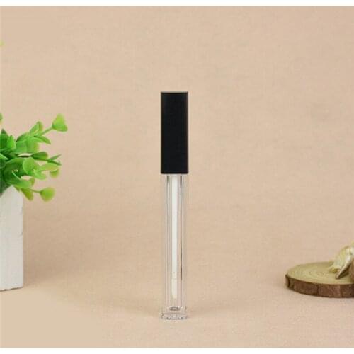 3/5Pcs 5ml Black Lip gloss Tubes DIY Empty Cosmetic Container Refillable Bottles Liquid Lipstick Storage Bottle