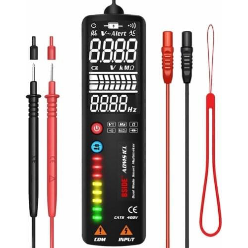 ADMS1CL Dual Mode Smart Multimeter Resistance Tester LCD Digital Toughness Electric Intelligent Voltmeter Voltage Meter