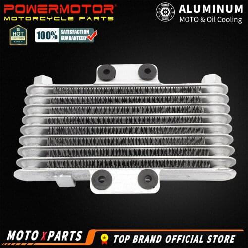 Aluminum Motorcycle Oil Cooler High Quality Oil Engine Radiator 125ml Cooling Radiators for 125CC-250CC Pit Dirt Bike ATV