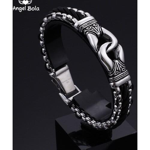 Кожаные браслеты Angel Bola China At AliExpress