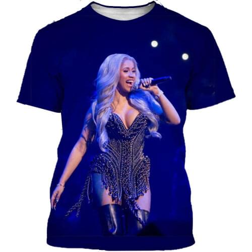New Classical Cardi B Star Series T Shirt Men Women 3D Printed Novelty Fashion Tshirt Hip Hop Streetwear Casual Summer Tops