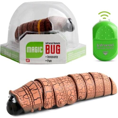 Infrared Remote Control Caterpillar RC Caterpillar Kids Toy Animal Trick Mischief Kids Toys Funny Novelty Gift For Kids Adult