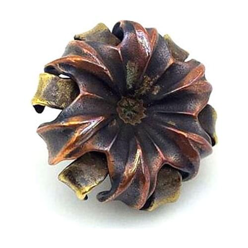 Outdoors Tools EDC Brass Copper Bullet Flower DIY Knife Beads Lanyard Pendants Key Rings Accessories