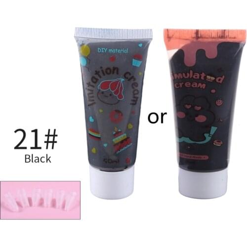 50ml Simulation Imitation Cream Adhesive Gel DIY Fake Whipped Cake Cream Glue for Phone Case Craft Soft Clay Decoration
