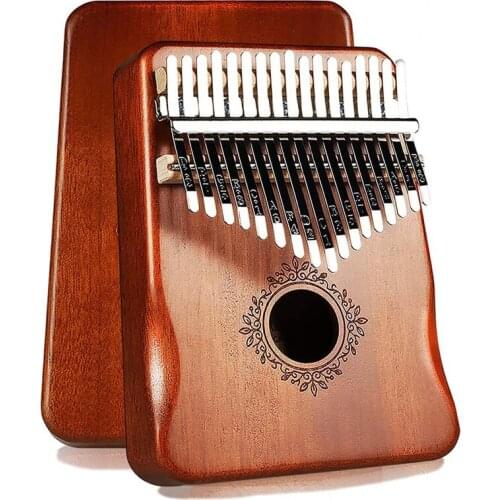 Kalimba Thumb Piano 17 Keys with mahogany Wood Portable Mbira Finger Piano Gifts for Beginners Professional Creative Music Box