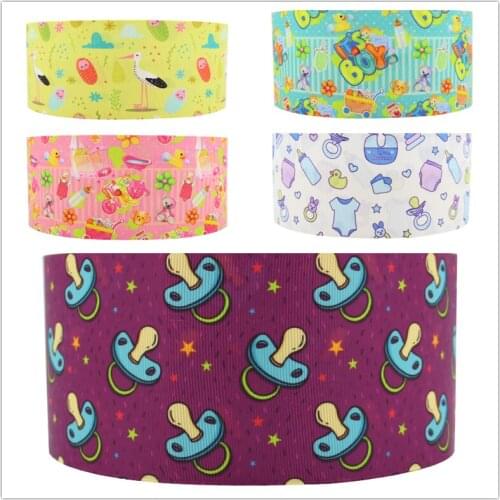 Q&N cute Baby Nipples Children cartoon Grosgrain Ribbons for Wedding Christmas Party Decorations DIY Bow Craft Ribbons Gifts