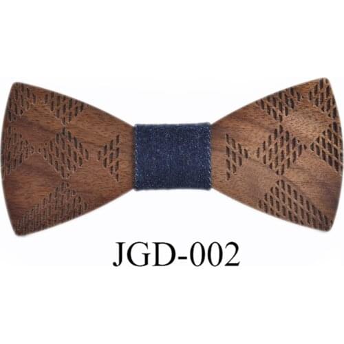 Fashion Wooden Bowtie for Mens Suits Gentleman Bow Ties Handmade Wood Party Bow Ties Butterfly Tie for Man Accessory