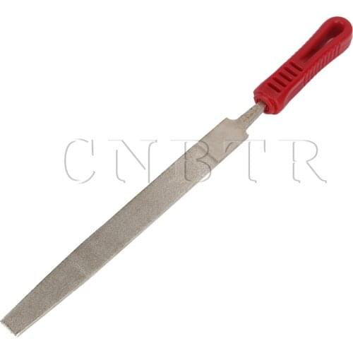 CNBTR 8-Inch Metal Flat File 200mm Length Grit 180 Steel Stone Glass Filling Tool