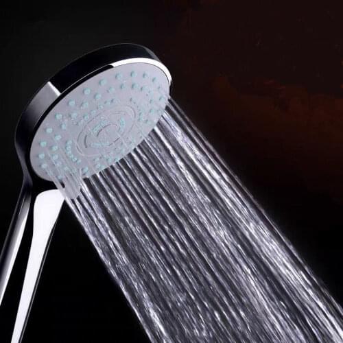 High Pressure Shower Head Nozzle 5-speed Multi-function Round Showers Adjustment Soft Effluent Water Bathroom Accessories Faucet