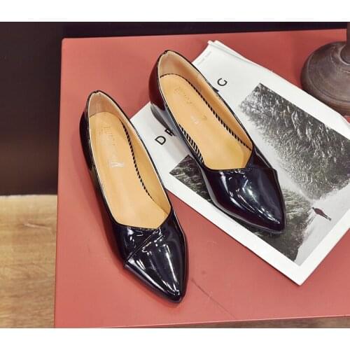 New Listing Must-have Workplace Be Elegant And Charming Spring Autumn Fashion Wild Temperament Ladies Flat Shoes Slip-On W38-15