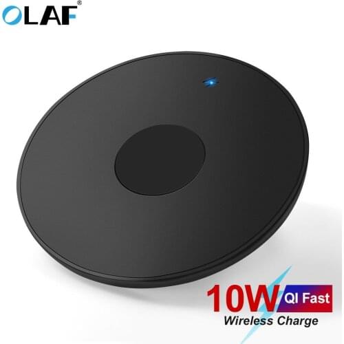 OLAF 10W Fast QI Wireless Charger For iPhone 11 Pro 8 X XR XS Max 15W USB Quick Wireless Charging Pad For Samsung S10 S9 Note9