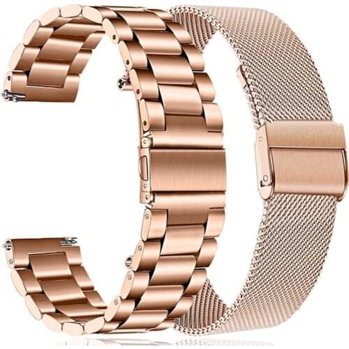 20MM Metal Strap For Xiaomi Huami Amazfit GTS/GTS 2 Mini/GTR 42MM Smart Watch Band Stainless Wristbands For Amazfit Bip S U Lite