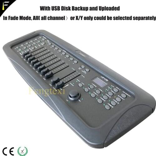 RHINO U240B Console Professional Controller Club Stage Light Dimming Beam Show Console Device DMX512 via Joystick USB Backup