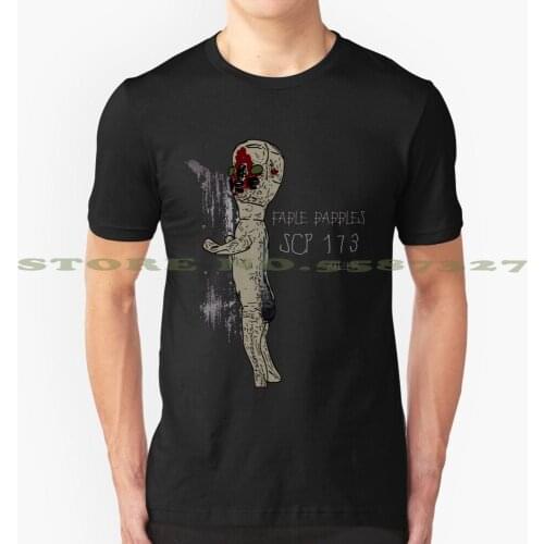 SCP 173 Fable Babbles black white tshirt t shirt for men women