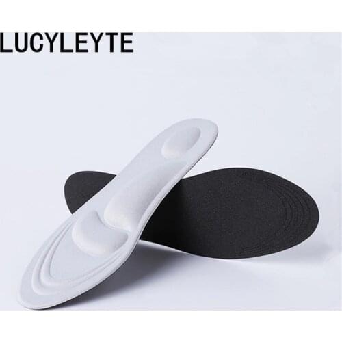 High quality breathable cotton shock-absorbing insoles 4D massage breathable sweat - absorbent walking insoles