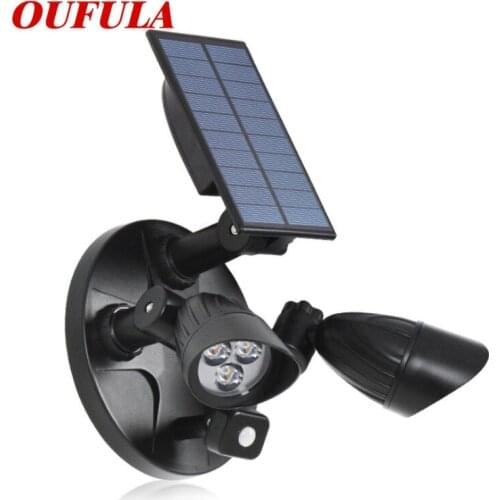 BRIGHT Outdoor Solar Wall Light 2 Lamp Integrated Street Light LED Body Induction Lamp Flood Light Courtyard