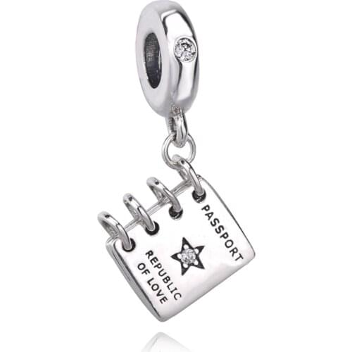 Ajax Womens 925 Sterling Silver Cute Little Book Pendant Charms Fit Fashion Necklaces 2021 Bangles Girlfriend Gifts