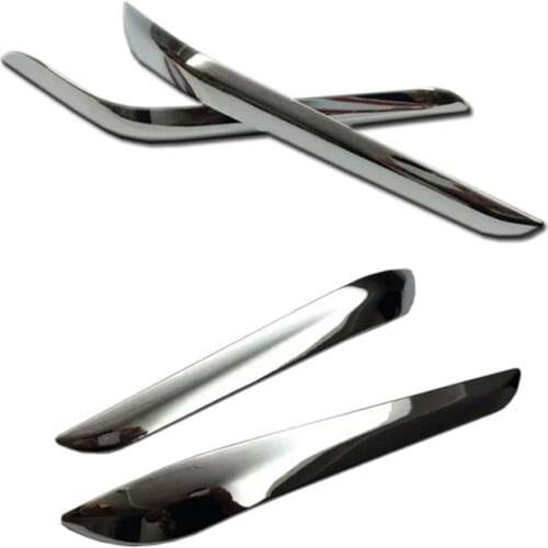 1 Set ABS Chrome Front Corner Trim Rear Corner Trim Bumper Molding Sill Cover For Toyota Prado FJ150 FJ 150 2010-2019