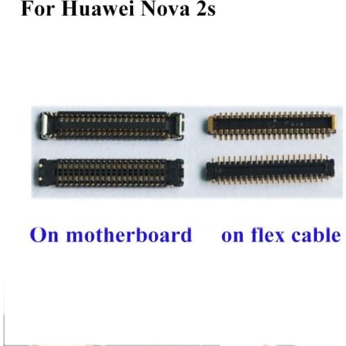2PCS FPC connector For Huawei Nova 2s 2 S LCD display screen on Flex cable on mainboard motherboard For Huawei Nova2s 2s 2 S
