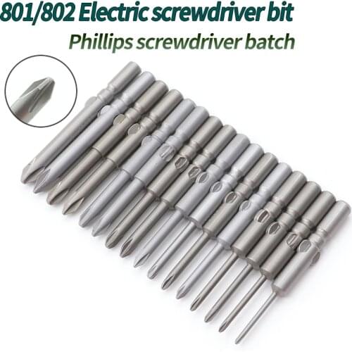 5mm round handle magnetic screwdriver bit 801 Phillips screwdriver bit S2 alloy steel material Screwdriver bit set 60mm/100mm