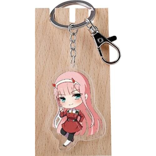 Anime Pendant Keyring DARLING in the FRANXX Keychains Fans Jewelry Gift