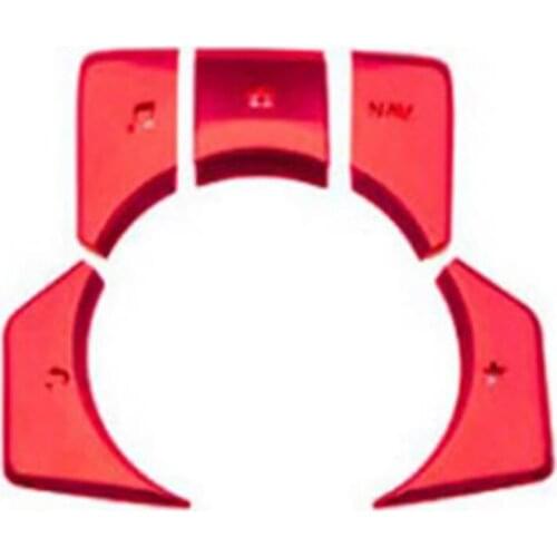 Car Aluminum Multimedia Button Cover Frame Trim Sticker for Mazda 3 Axela CX-4 CX-5 LHD Accessories