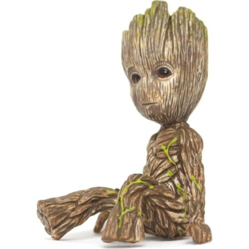 Marvel Guardians of The Galaxy Tiny Cute Baby Tree Man Action Figure Toys 10cm