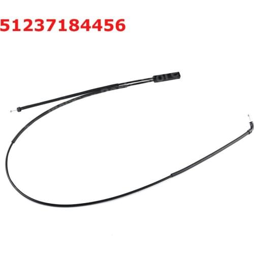 Car Engine Hood Release Cable 51237184456 for BMW E70 3.0 4.4L X5 2007-2013 X6 2008-2014 E70 3.0 4.4L