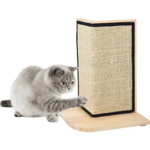 Wall Mounted Scratching Post Hanging Natural Sisal Cat Scratching Mat Gate Preserve Corner with Wall Fixings Pet Accessories