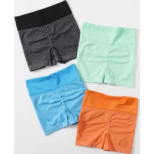 Seamless Women Yoga Short Workout Sport Gym Tights High Waist Push Up Leggings Bubble Buttords Yoga Pant Fitness Running Legging