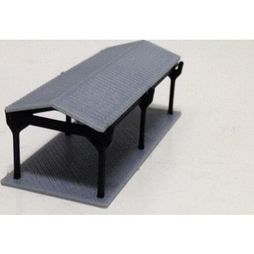 Outland Models Small Shed for Autos / Goods Z Scale 1:220 Railway